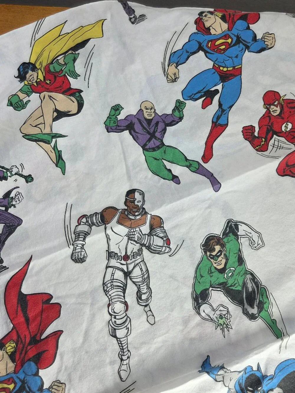 Pottery Barn Kids Full Sheet Set DC Comics Justice League Organic Cotton EUC 4pc